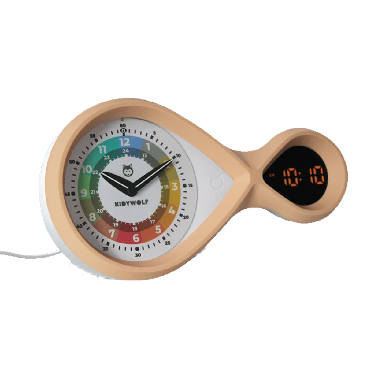 Reloj Infantil con alarma Kidyalarm Kidywolf Beige 