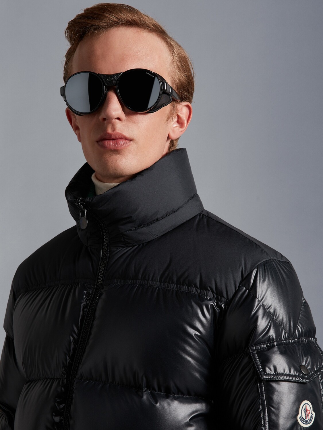 Moncler -Campera impermeable con capucha desmontable rellena de plumas, Masaya Negro