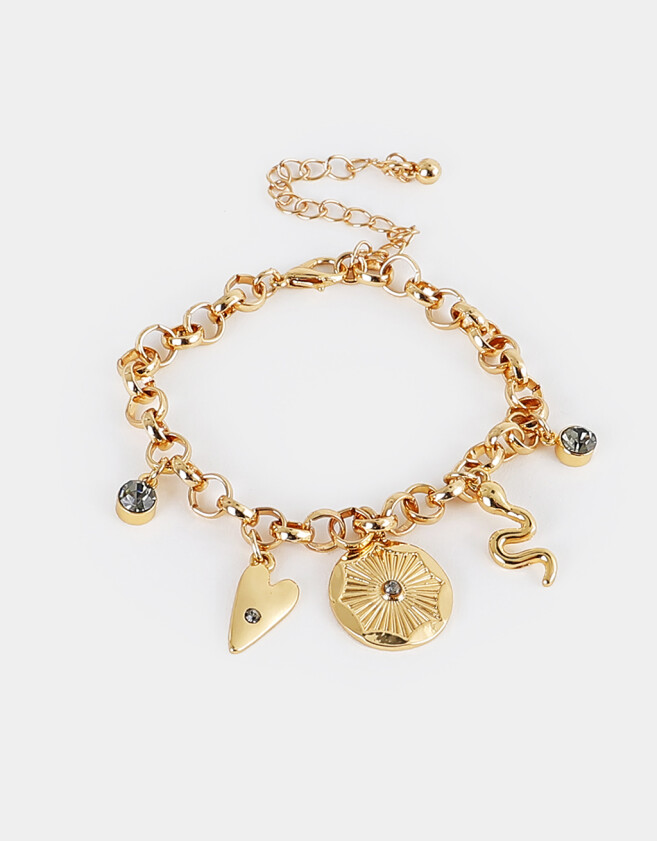Pulseras Flexibles Bañada en Oro Pulsera Mystic Bañada En Oro - Dorado