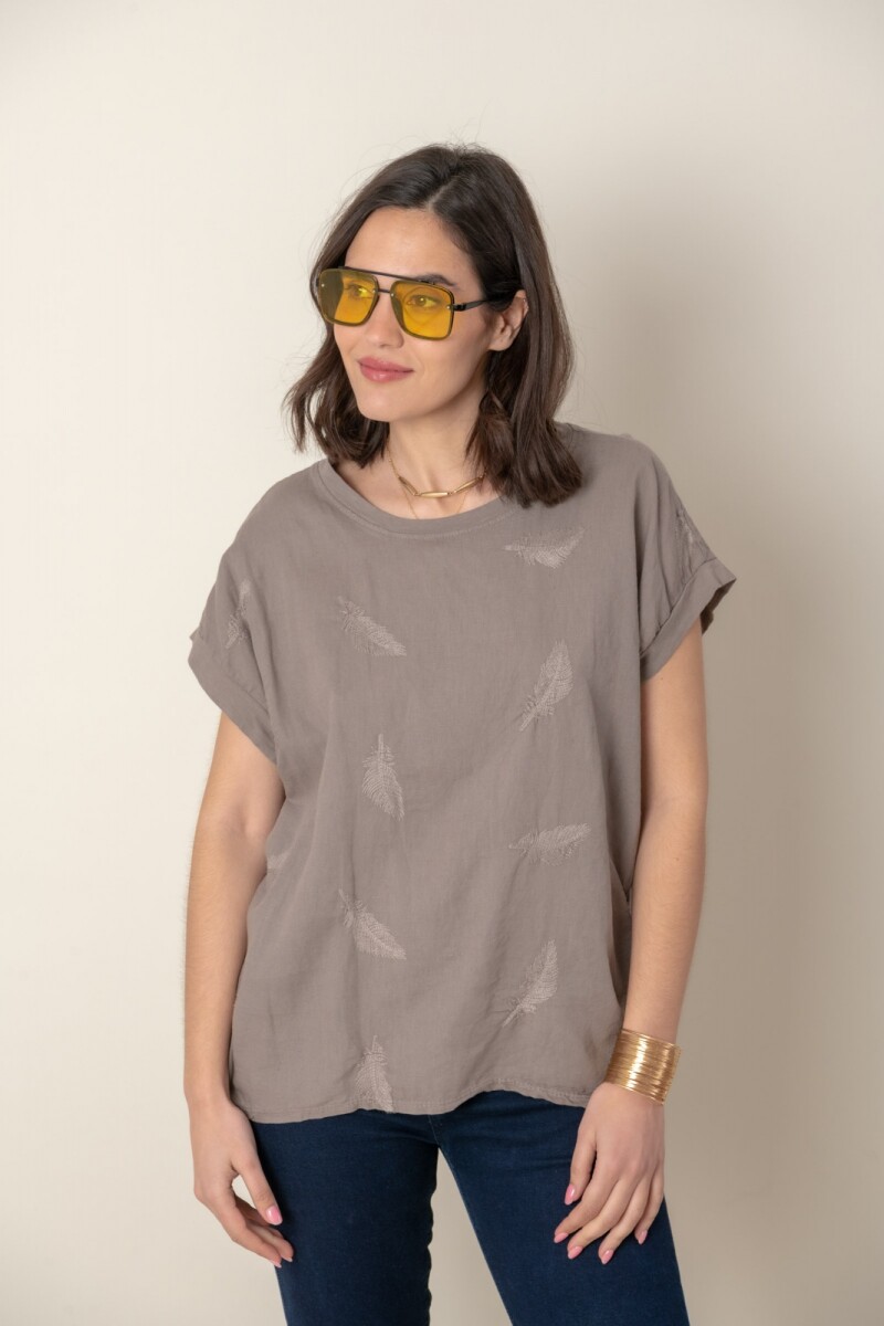 BLUSA LEDA - Visón 