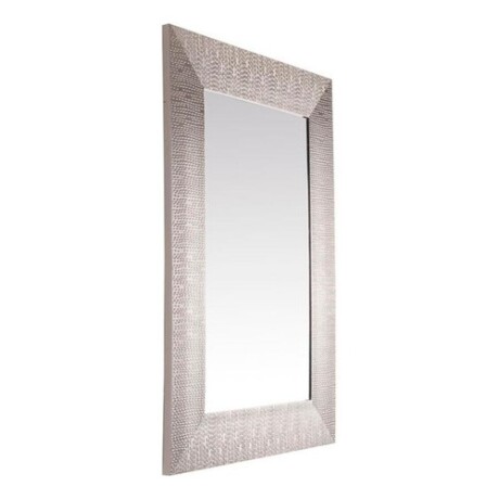 Espejo rectangular marco color plateado Espejo rectangular marco color plateado