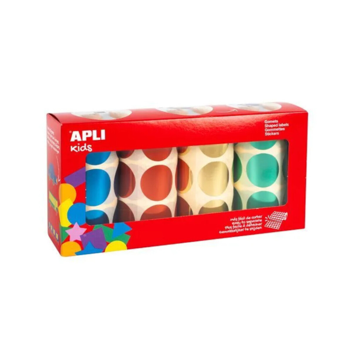 Sticker Redondo Metalizado - Apli 