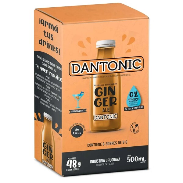 Refresco en polvo GINGER ALE DANTONIC 48 g Refresco en polvo GINGER ALE DANTONIC 48 g