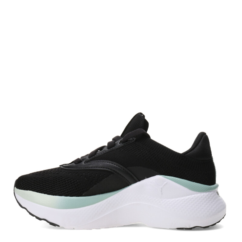 Championes de Mujer Puma Softride Mayve Negro - Verde Agua