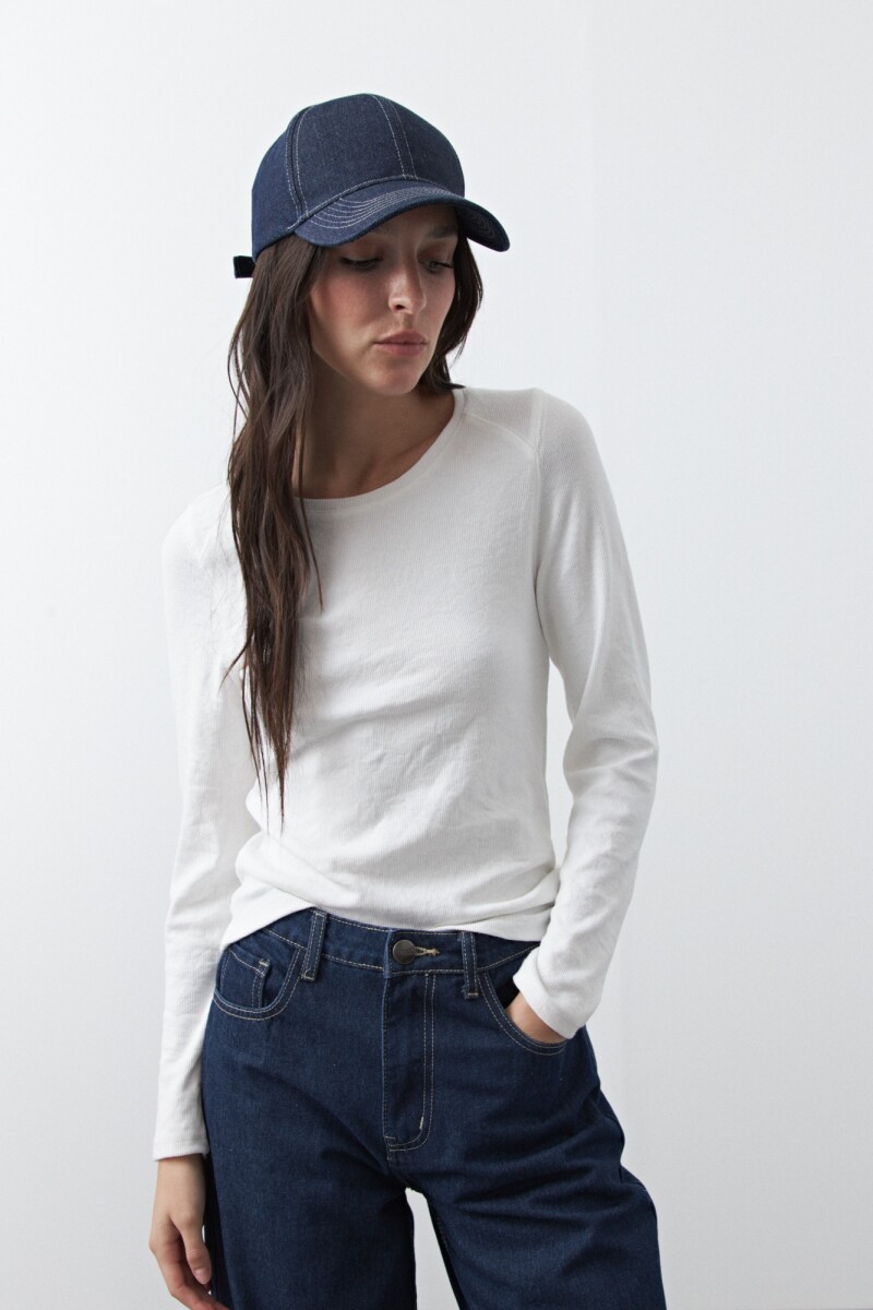 REMERA LUNS Blanco