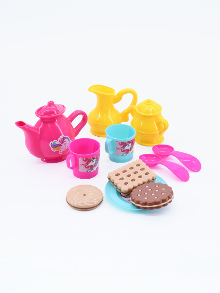 SET DE TÉ UNICORNIO ROSADO