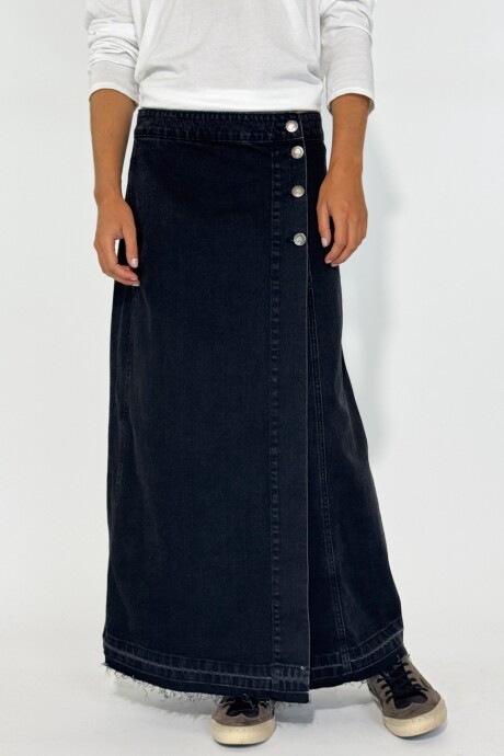 POLLERA JEAN OASIS Negro