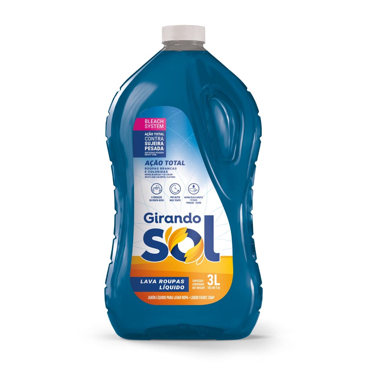 Jabon Liquido Girando Sol 3 Litros - Accion Total 