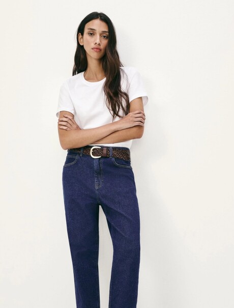 CAMISETA BÁSICA SLIM WORLD BLANCO