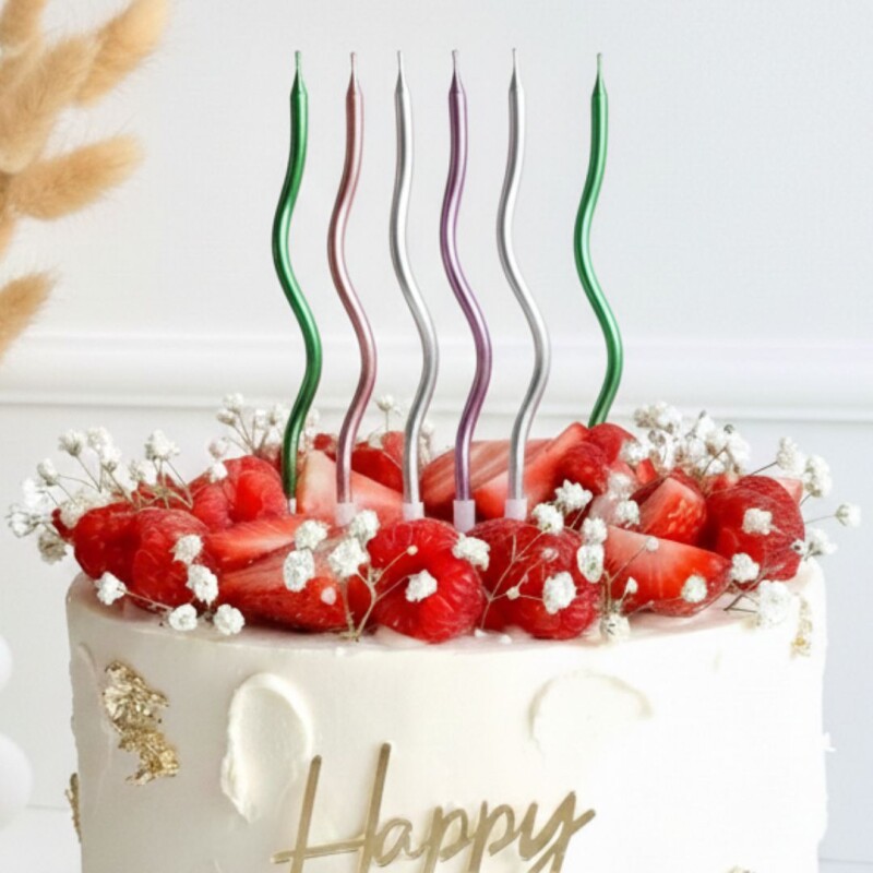 VELA ESPIRAL DE COLORES x6 HAPPY BIRTHDAY VELA ESPIRAL DE COLORES x6 HAPPY BIRTHDAY