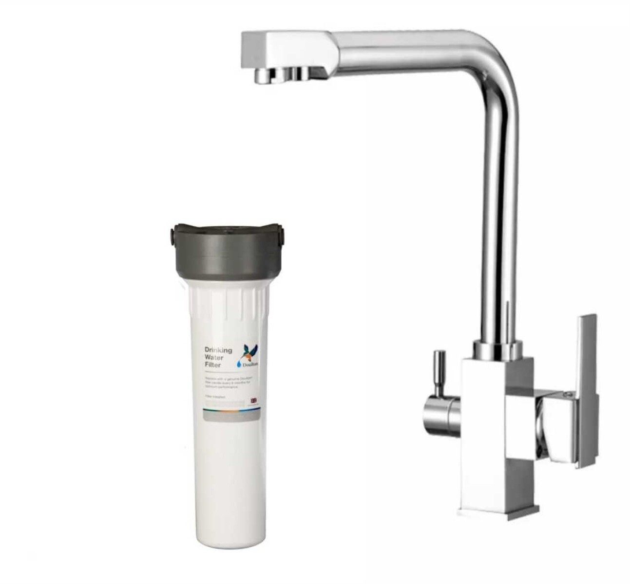 Purificador Bajo Mesada con Grifo de 3 VÍAS Deluxe - HIP 