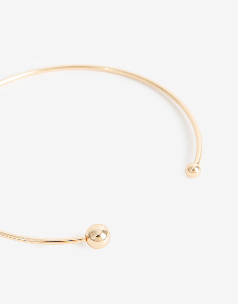 Collares Cortos Metal Collares Cortos, Metal Balls - Dorado