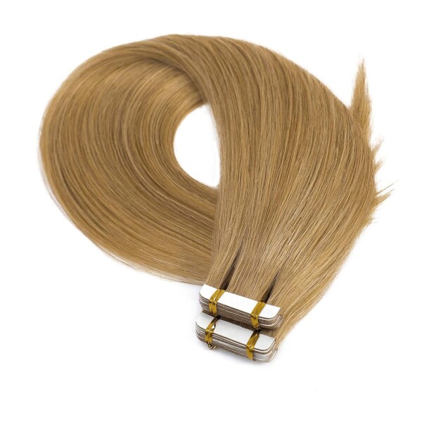 Extensiones Adhesivas Cabello Pelo Natural 20ud 60cm Largo Color Variante Rubio Oscuro