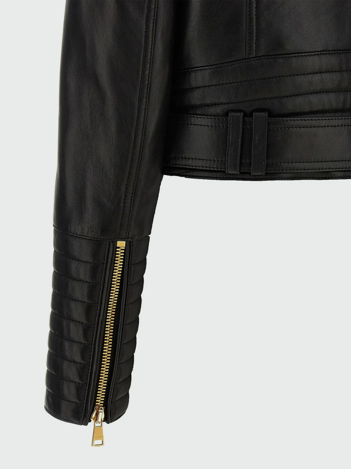 BALMAIN - CHAQUETA DE CUERO Negro