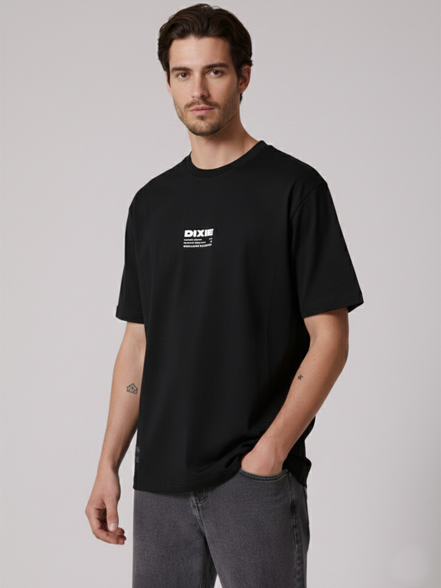 T-SHIRT RELSI DIXIE - Negro 