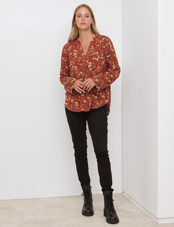 Blusa Floral TOSTADO/MULTI