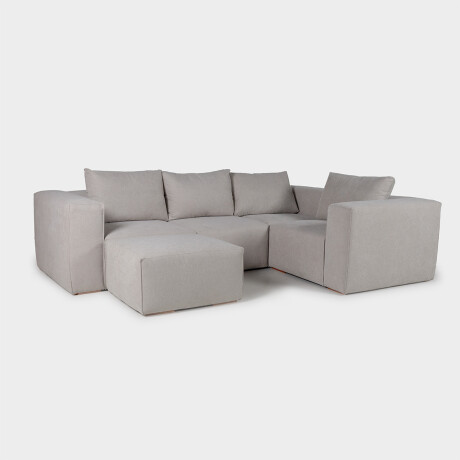 Rinconera Modular Trend (5 módulos) - Tela Microfibra FX5-341 (Arena)