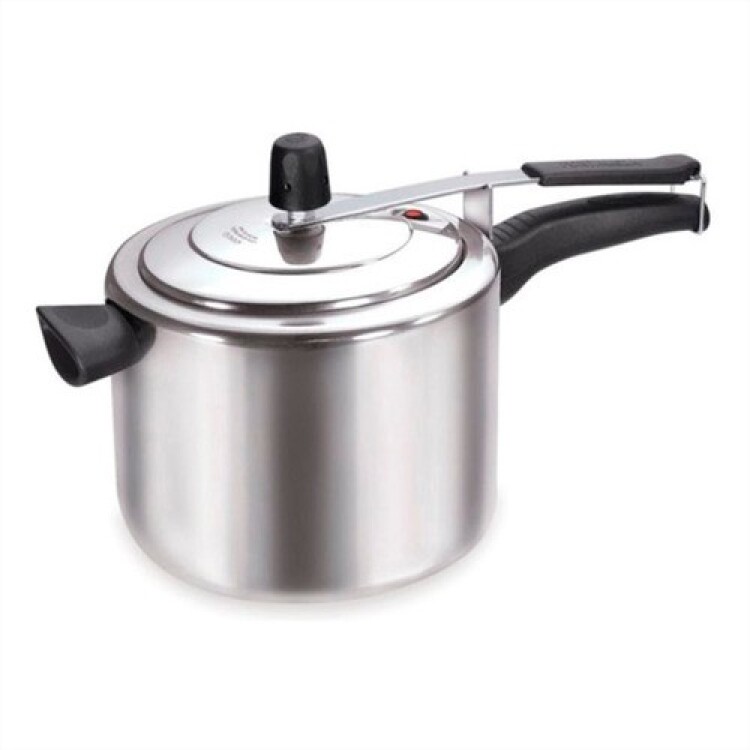 OLLA A PRESIÓN ALUMINIO FORTALEZA 4,5 LITROS PLATA