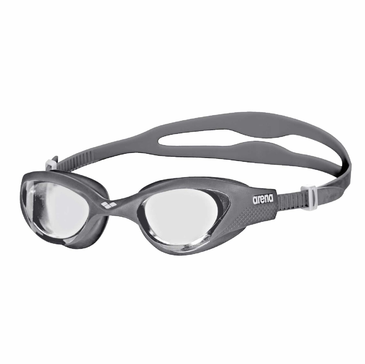 Lentes De Natacion Entrenamineto Unisex Adulto Arena The One Goggles - Transparente y Gris 