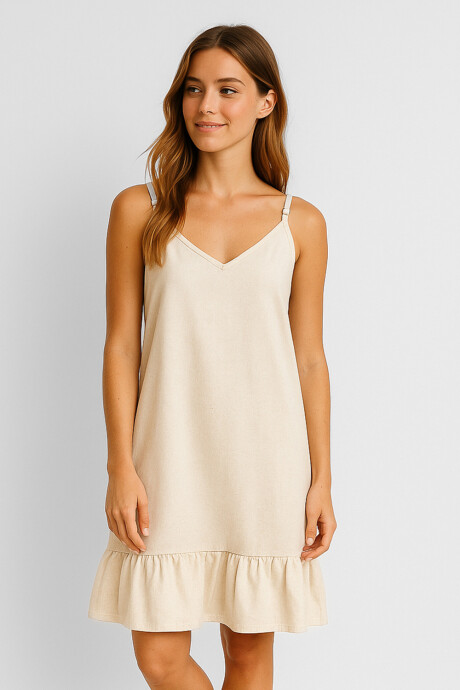 Vestido Laurenes Crudo / Natural