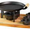 Brasero con mechero hierro y salseras SANTANA Brasero con mechero hierro y salseras SANTANA