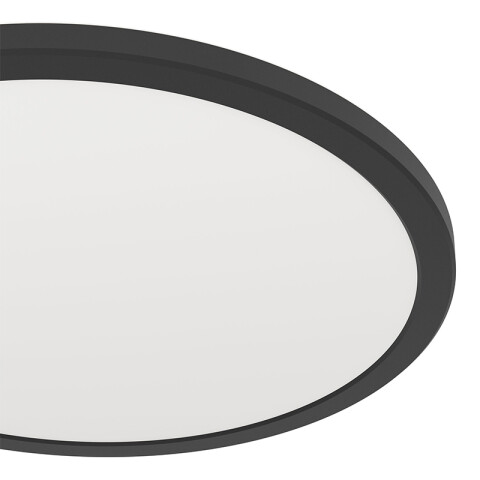 Plafón negro LED red. 18,5W blanco dinámico Ø389mm EG3615