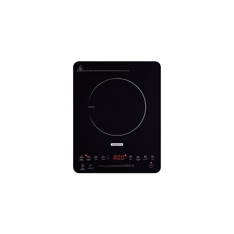 Cocina de inducción portátil Tramontina Slim Touch 220 V Cocina de inducción portátil Tramontina Slim Touch 220 V