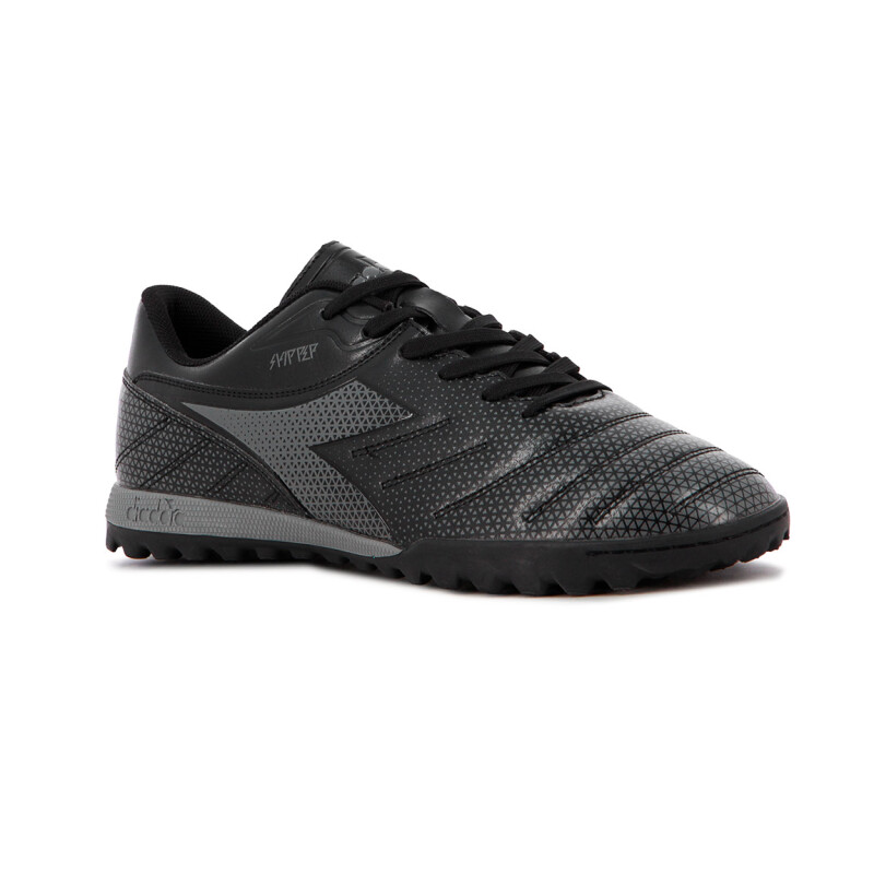 Zapato Fútbol Skipper Tf Diadora Teen Negro-gris