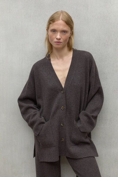 CARDIGAN NIMAL Marron