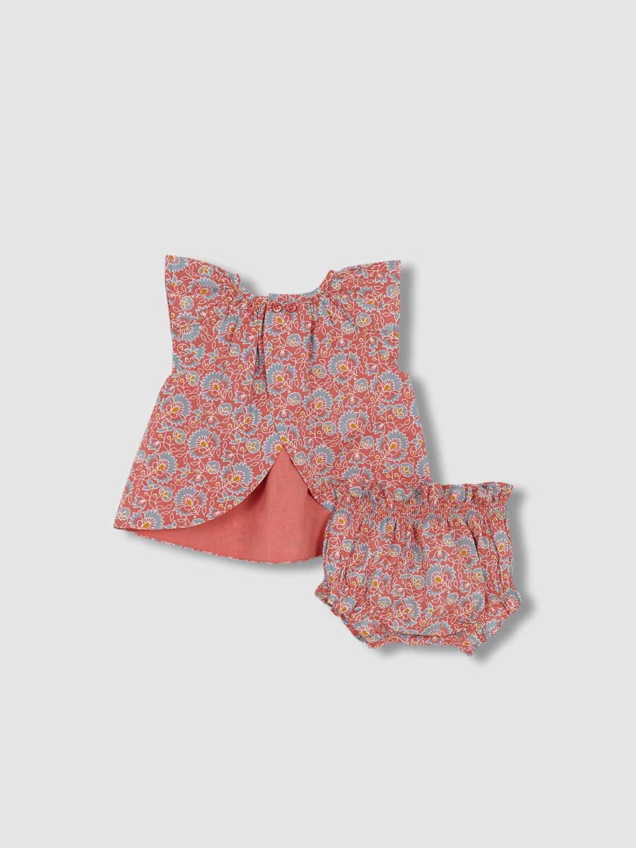 Conjunto Estampado Indio Coral