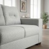 SOFA 2 CUERPOS - TAPIZADO TELA GRIS CLARO SOFA 2 CUERPOS - TAPIZADO TELA GRIS CLARO