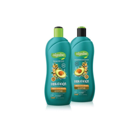 SHAMPOO 930ml + ACONDICIONADOR 930ml ALGABO AGUACATE & ARGAN PACK X2 930ML