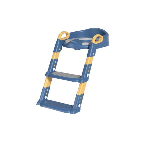 Asiento reductor infantil para inodoros con escalera Azul