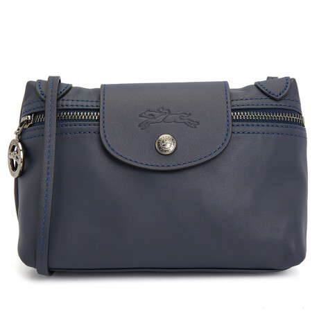 Longchamp -Mini bolso cruzado de cuero, Le pliage Xtra Azul