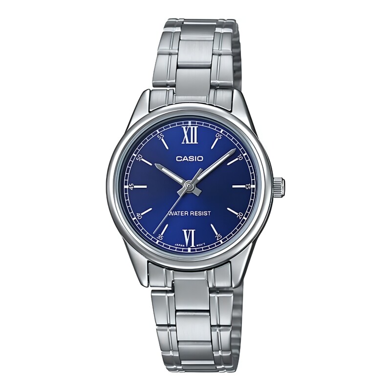 Reloj análogo Casio con esfera azul modelo LTPV005D2B2UDF Reloj análogo Casio con esfera azul modelo LTPV005D2B2UDF