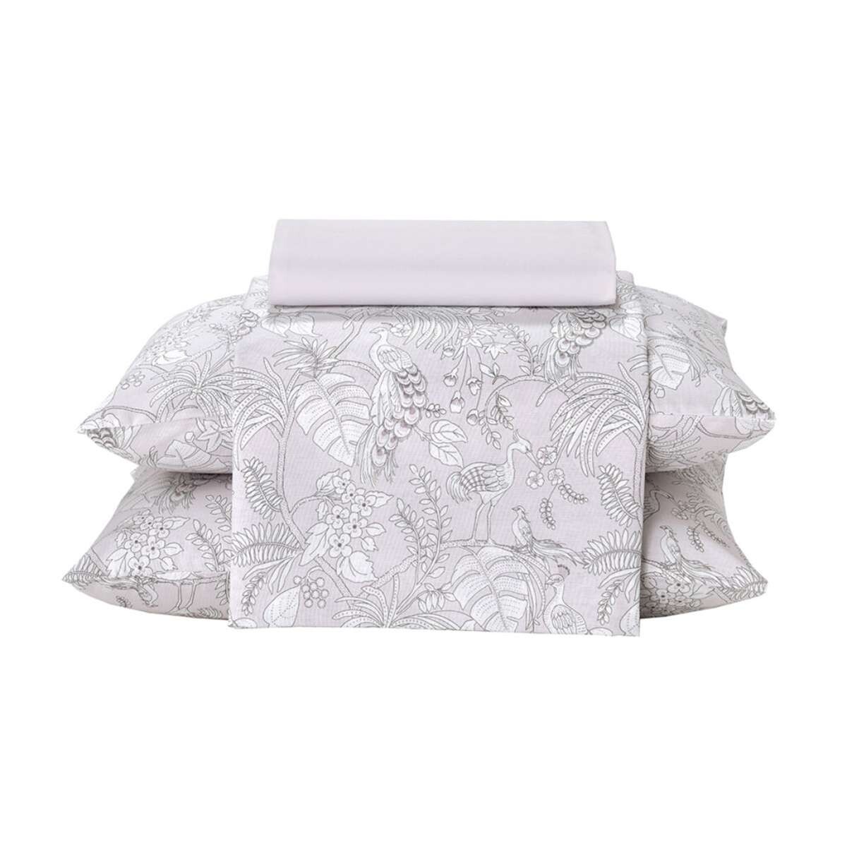 Juego Sábanas King Dohler 130 Hilos 100% Algodón - Pluma 