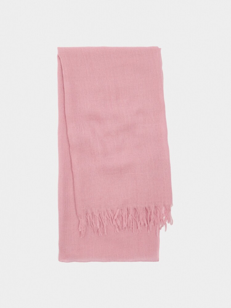 Pashmina 100% Lana rosa