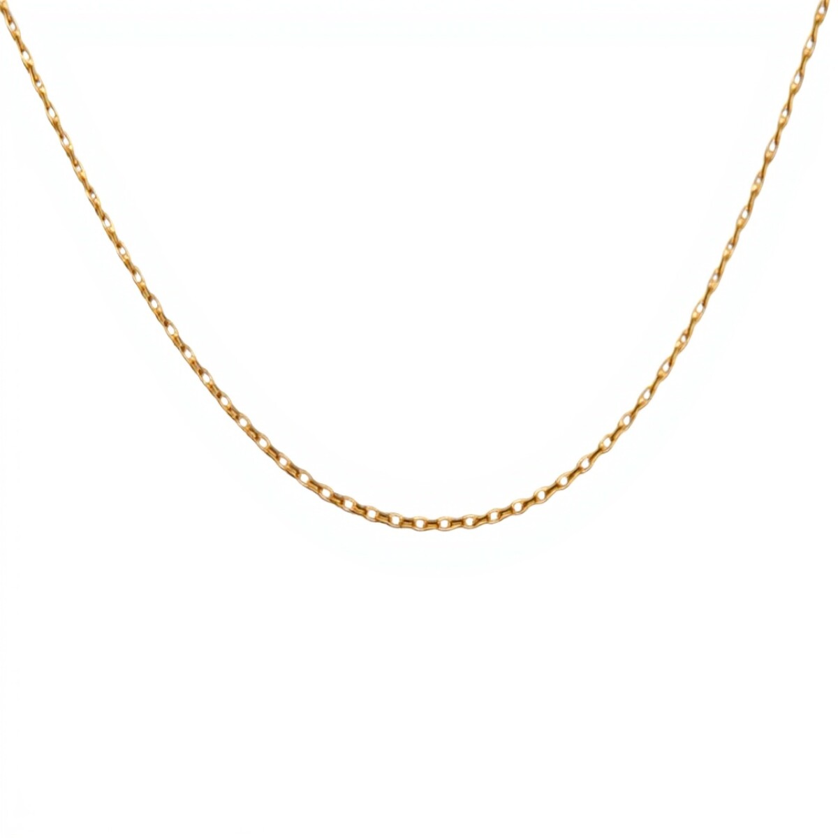 Cadena oro Force fina -Oro bajo -Sin Piedra-CD8070 - sinpiedra 