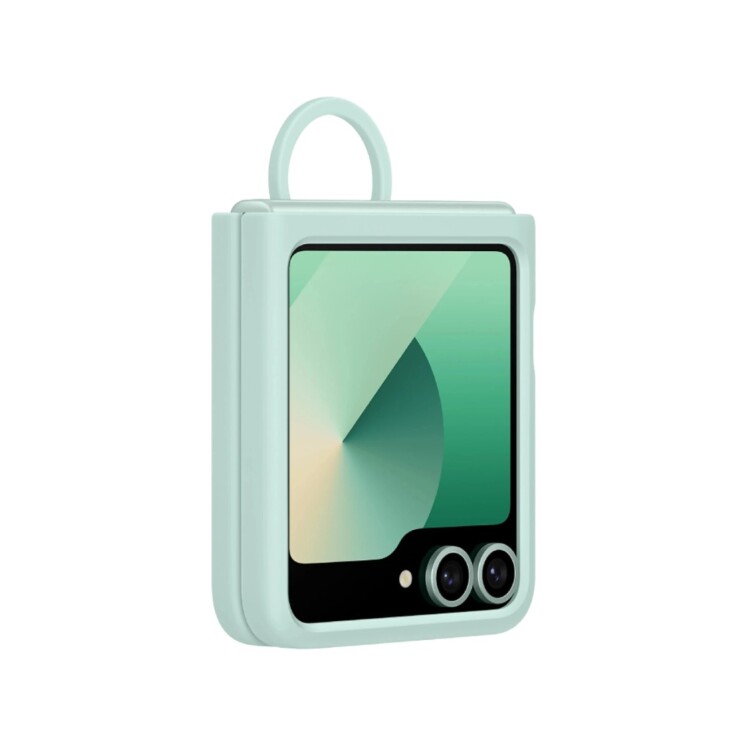 Funda Samsung Silicone Case con Anillo para Galaxy Z Flip6 Green