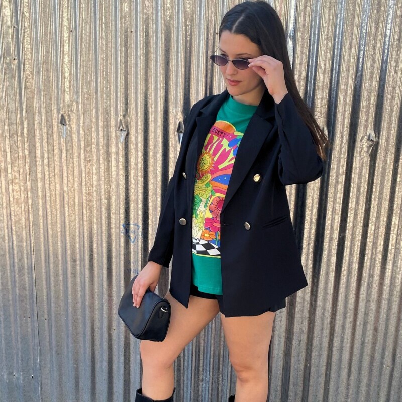 Blazer Cruzado Negro