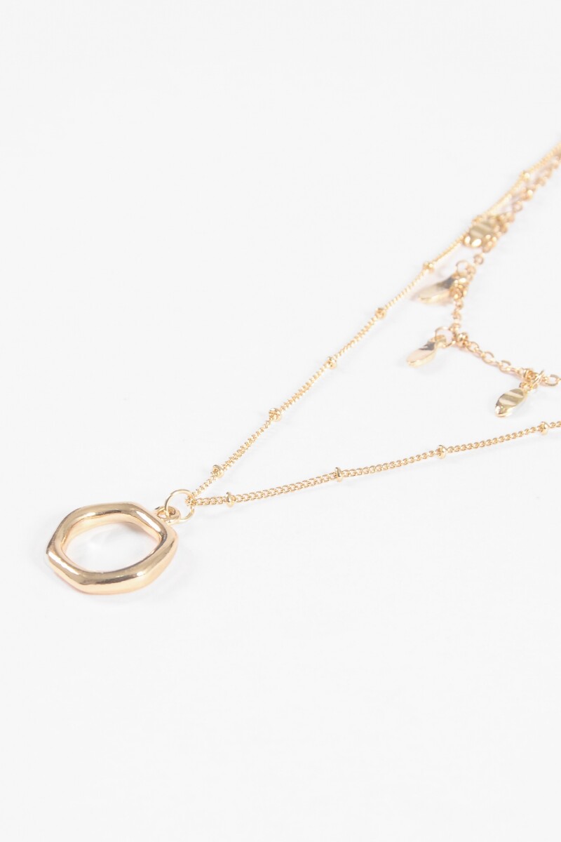 Collar cadena dijes dorado