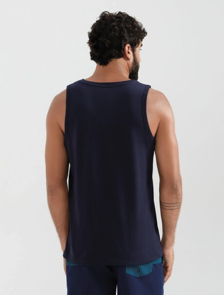 MUSCULOSA BÁSICA WORLD AZUL OSCURO