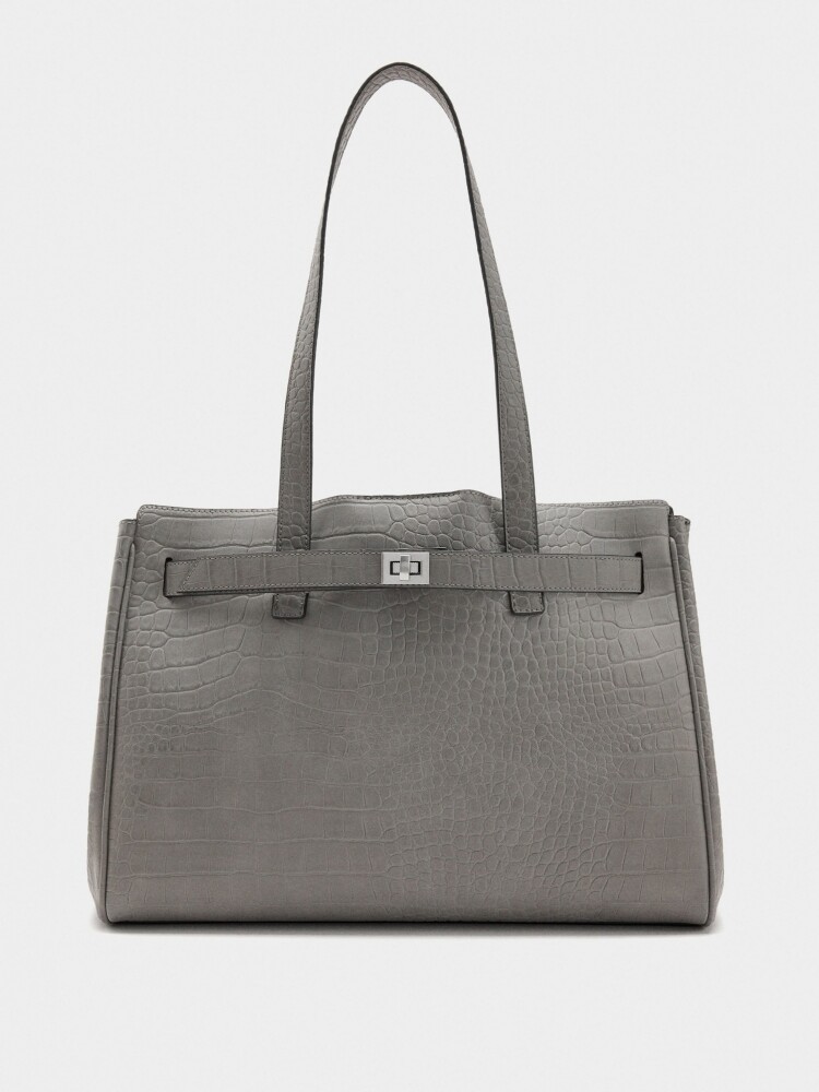 Bolso Para Portátil De 13" Gravado Animal gris