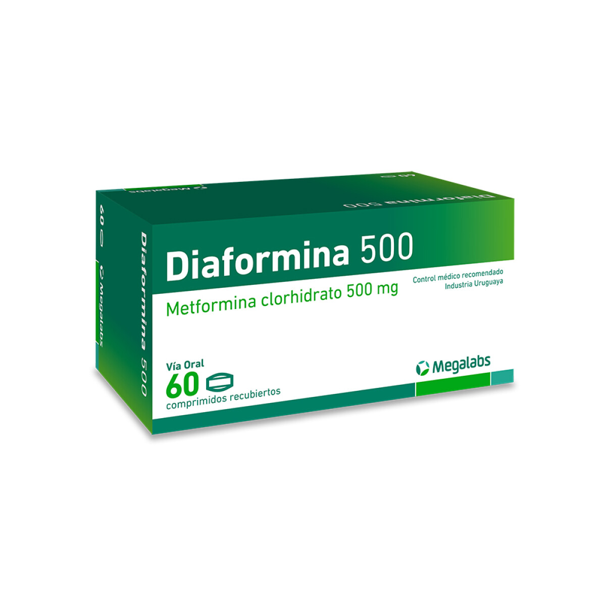 Diaformina 500mg 60 Comprimidos 
