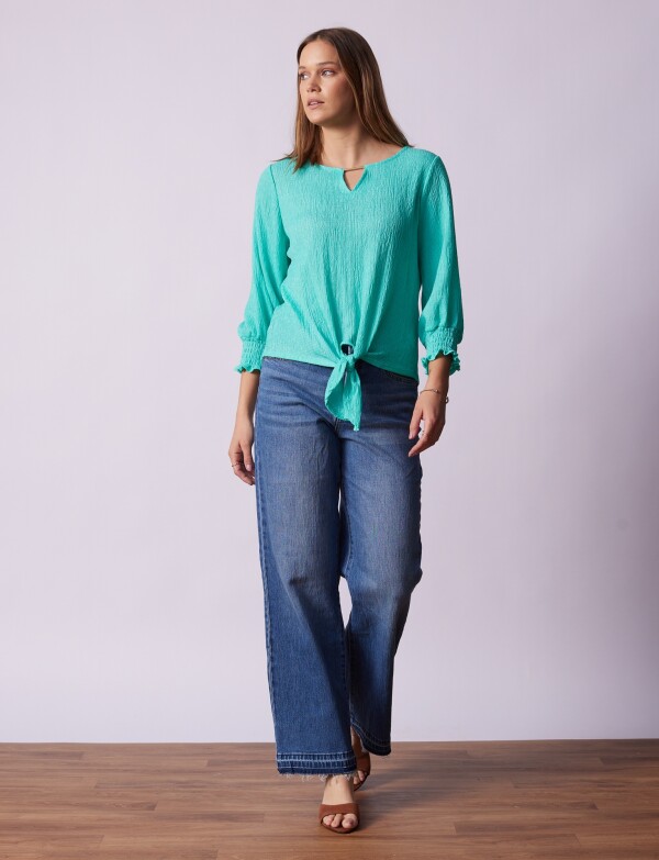 Blusa Nudo VERDE AGUA