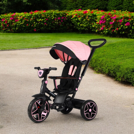 Triciclo con Capota Bebesit Explorer Deluxe 4 en 1 Rosa
