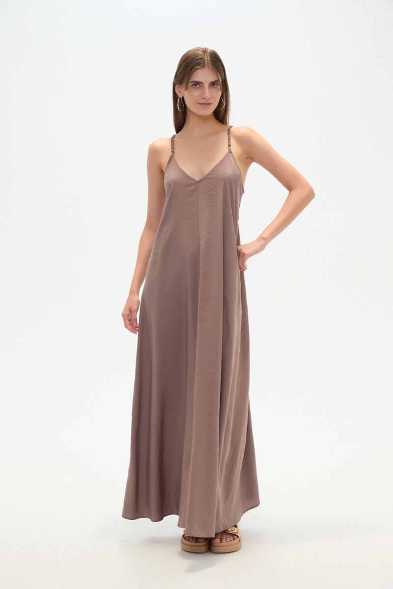 Vestido Bando - Taupe / Mink / Vison 