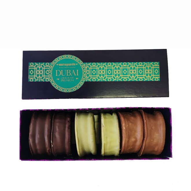 Caja Alfajor DUBAI Surtidos x6 unidades Caja Alfajor DUBAI Surtidos x6 unidades