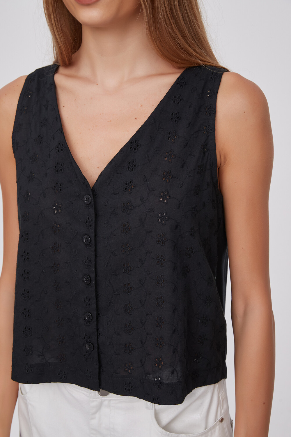 Musculosa Tasten Negro