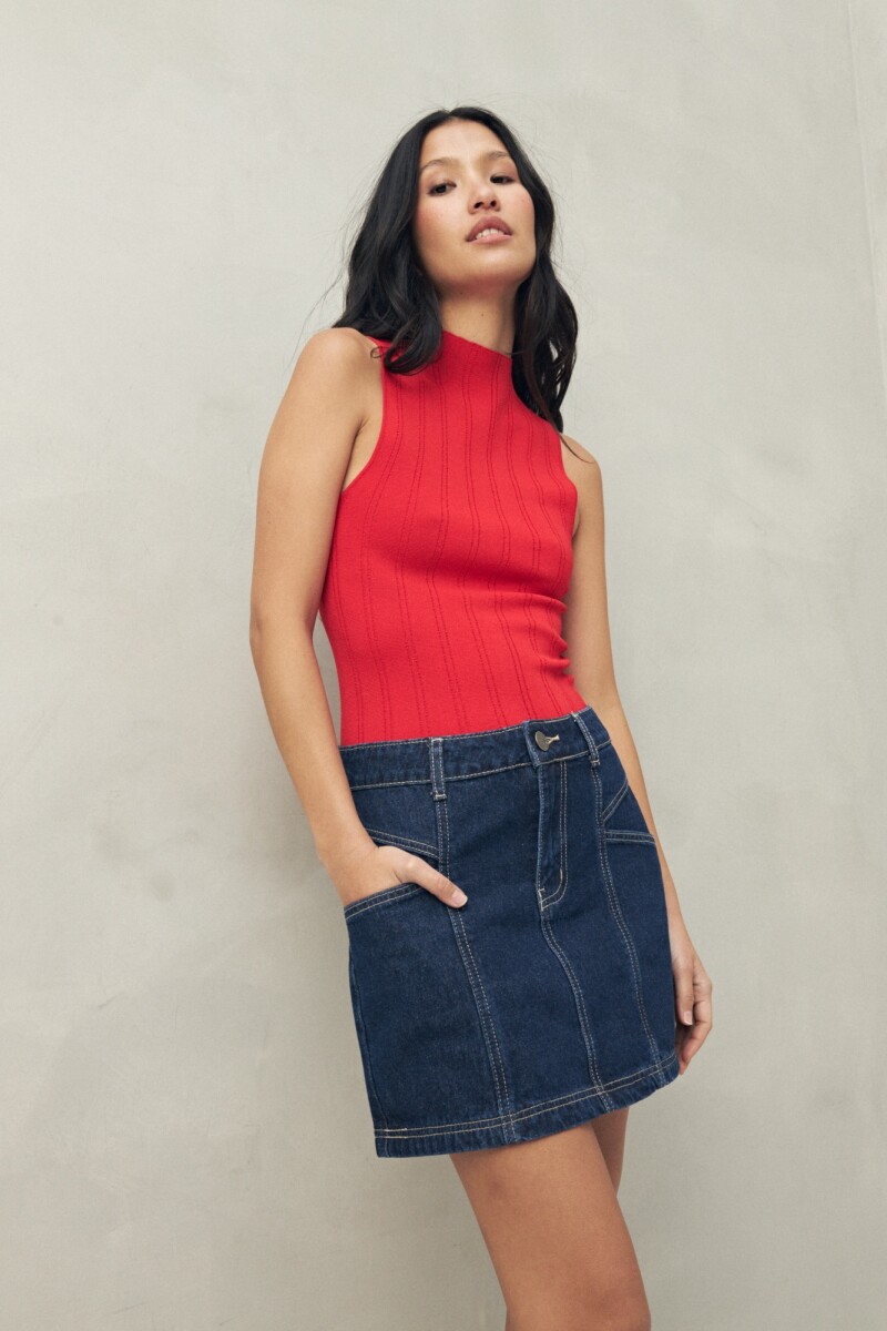 FALDA PRITA - Azul Oscuro 